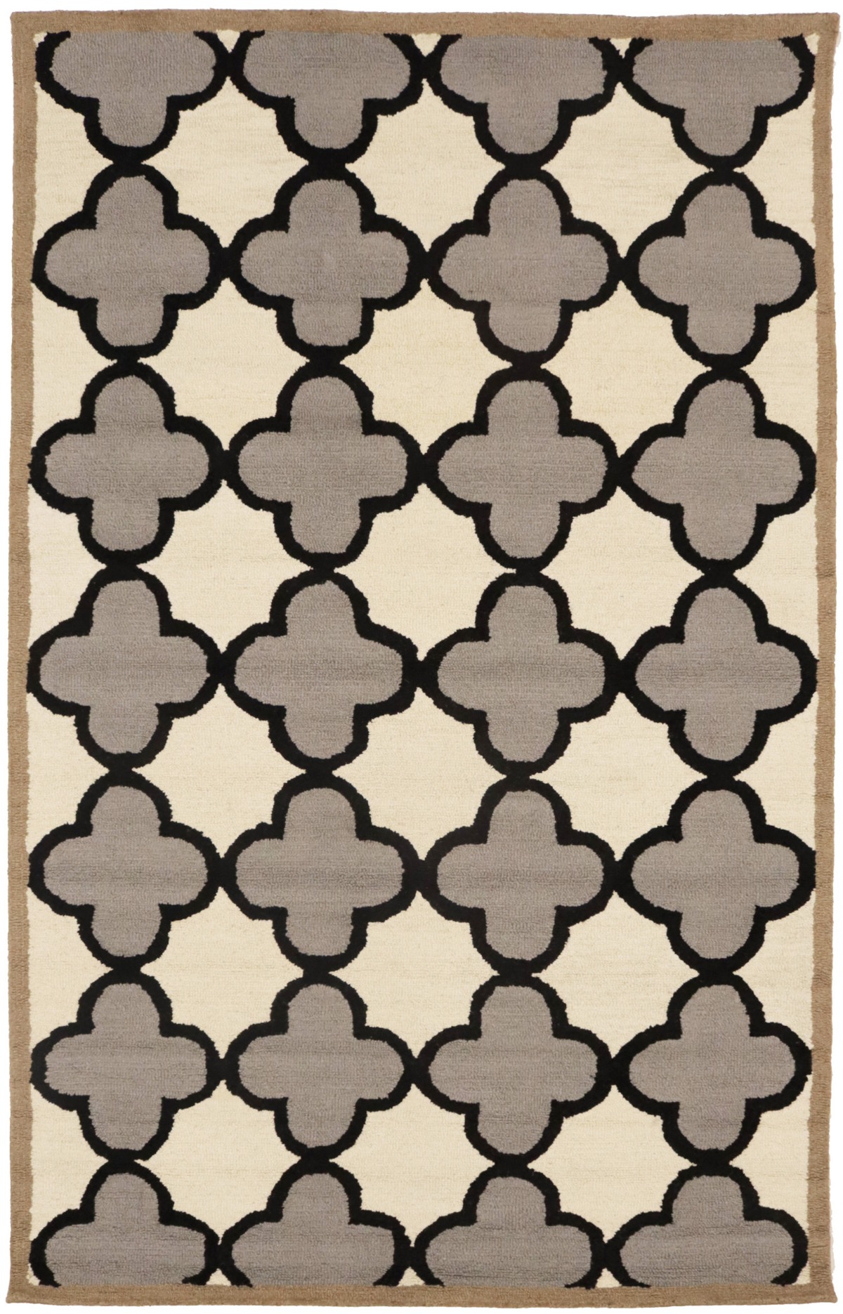 Multicolored Trellis 5X8 Hand-Tufted Modern Rug