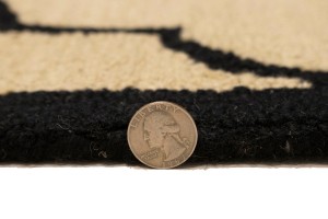 Cream & Black Trellis 5X8 Hand-Tufted Modern Rug