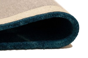 Ocean Blue Tie-Dye 5X8 Hand-Tufted Modern Rug
