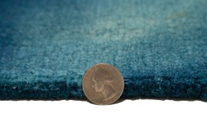 Ocean Blue Tie-Dye 5X8 Hand-Tufted Modern Rug