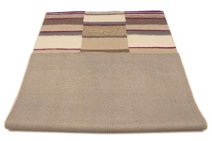 Multicolored Stripes 5X8 Hand-Tufted Modern Rug