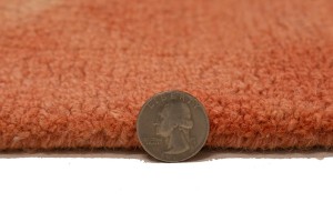 Coral Red Tie-Dye 5X8 Hand-Tufted Modern Rug