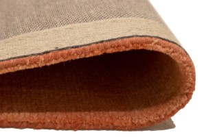 Coral Red Tie-Dye 5X8 Hand-Tufted Modern Rug