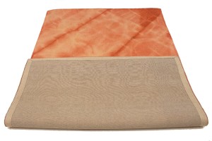 Coral Red Tie-Dye 5X8 Hand-Tufted Modern Rug