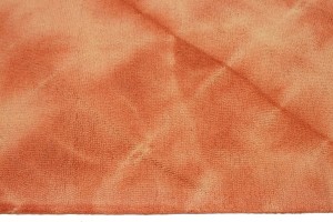Coral Red Tie-Dye 5X8 Hand-Tufted Modern Rug
