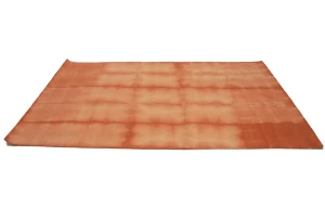 Coral Red Tie-Dye 5X8 Hand-Tufted Modern Rug
