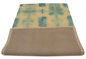 Teal Tie-Dye 5X8 Hand-Tufted Modern Rug