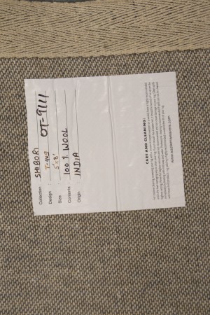 Teal Tie-Dye 5X8 Hand-Tufted Modern Rug