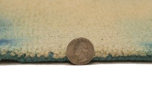 Teal Tie-Dye 5X8 Hand-Tufted Modern Rug