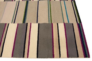 Multicolored Stripes 5X8 Hand-Tufted Modern Rug