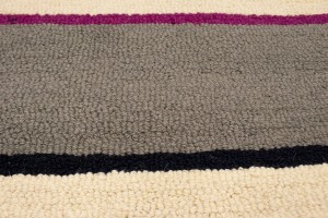 Multicolored Stripes 5X8 Hand-Tufted Modern Rug