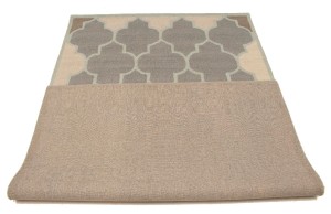 Greige & Green Trellis 5X8 Hand-Tufted Modern Rug