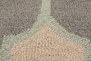Greige & Green Trellis 5X8 Hand-Tufted Modern Rug