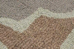 Greige & Green Trellis 5X8 Hand-Tufted Modern Rug