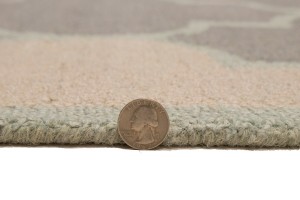 Greige & Green Trellis 5X8 Hand-Tufted Modern Rug