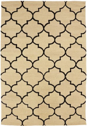 Cream Trellis 5X8 Hand-Tufted Modern Rug