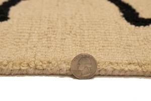 Cream Trellis 5X8 Hand-Tufted Modern Rug