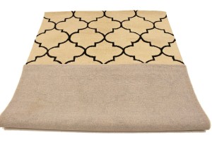 Cream Trellis 5X8 Hand-Tufted Modern Rug