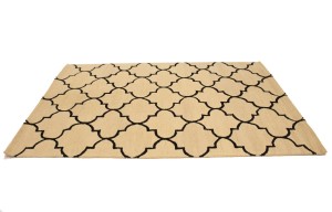Cream Trellis 5X8 Hand-Tufted Modern Rug