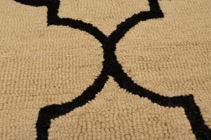 Cream Trellis 5X8 Hand-Tufted Modern Rug