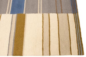 Multicolored Stripes 5X8 Hand-Tufted Modern Rug