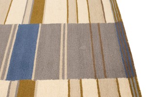 Multicolored Stripes 5X8 Hand-Tufted Modern Rug