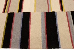 Multicolored Stripes 5X8 Hand-Tufted Modern Rug