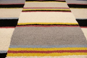 Multicolored Stripes 5X8 Hand-Tufted Modern Rug