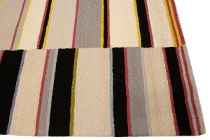 Multicolored Stripes 5X8 Hand-Tufted Modern Rug