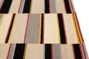 Multicolored Stripes 5X8 Hand-Tufted Modern Rug