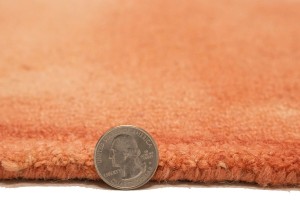 Coral Red Tie-Dye 5X8 Hand-Tufted Modern Rug