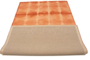 Coral Red Tie-Dye 5X8 Hand-Tufted Modern Rug