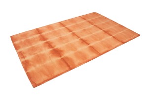 Coral Red Tie-Dye 5X8 Hand-Tufted Modern Rug