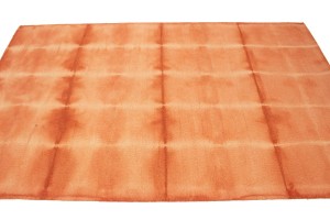 Coral Red Tie-Dye 5X8 Hand-Tufted Modern Rug
