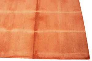 Coral Red Tie-Dye 5X8 Hand-Tufted Modern Rug