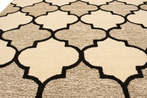 Multicolored Trellis 5X8 Hand-Tufted Modern Rug