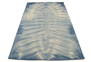 Blue Tie-Dye 5X8 Hand-Tufted Modern Rug