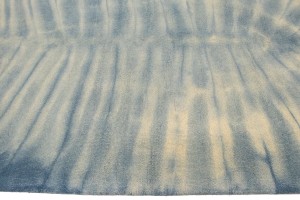 Blue Tie-Dye 5X8 Hand-Tufted Modern Rug