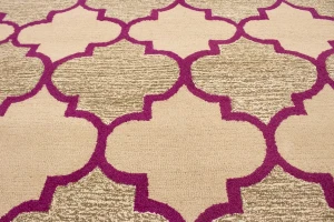 Multicolored Trellis 5X8 Hand-Tufted Modern Rug