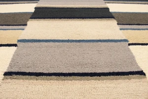 Multicolored Stripes 5X8 Hand-Tufted Modern Rug