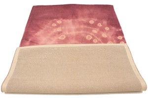 Deep Blush Tie-Dye 5X8 Hand-Tufted Modern Rug