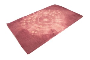 Deep Blush Tie-Dye 5X8 Hand-Tufted Modern Rug