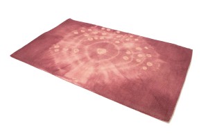 Deep Blush Tie-Dye 5X8 Hand-Tufted Modern Rug