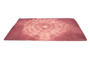 Deep Blush Tie-Dye 5X8 Hand-Tufted Modern Rug