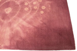 Deep Blush Tie-Dye 5X8 Hand-Tufted Modern Rug