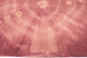 Deep Blush Tie-Dye 5X8 Hand-Tufted Modern Rug