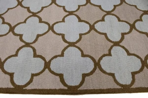 Multicolored Trellis 5X8 Hand-Tufted Modern Rug