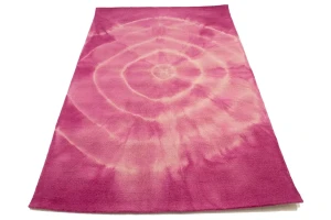Fuchsia Tie-Dye 5X8 Hand-Tufted Modern Rug