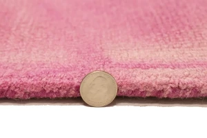 Fuchsia Tie-Dye 5X8 Hand-Tufted Modern Rug