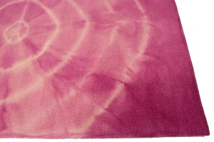 Fuchsia Tie-Dye 5X8 Hand-Tufted Modern Rug